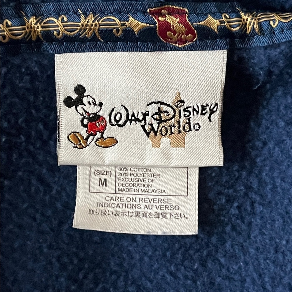 Walt Disney World Hoodie Embroidered 1971 Crest Blue Size M - Picture 9 of 12